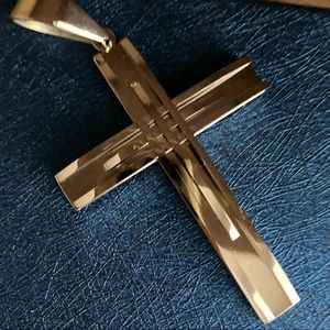 Men/ women cross in silver